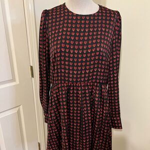 Zara Hearts Jumpsuit Dress Size L Great Condition
